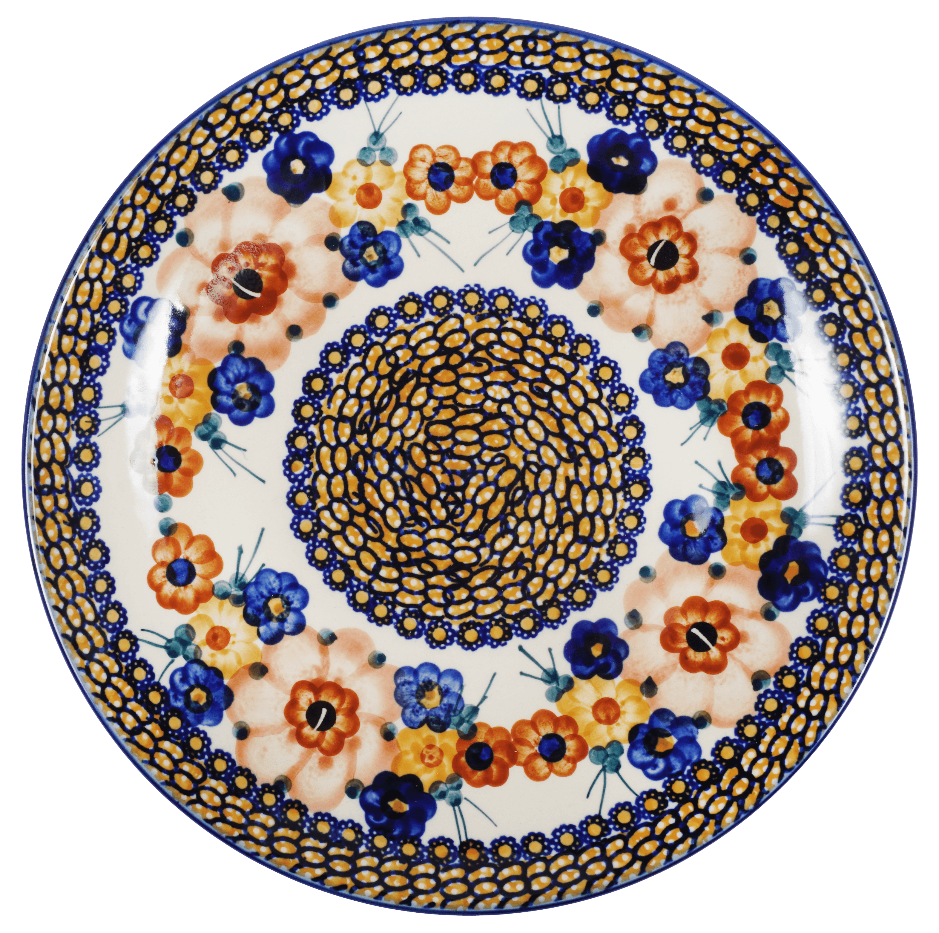 Plate, Round, Dinner, 10" in "Bouquet in a Basket" by Manufaktura | T132S-JZK