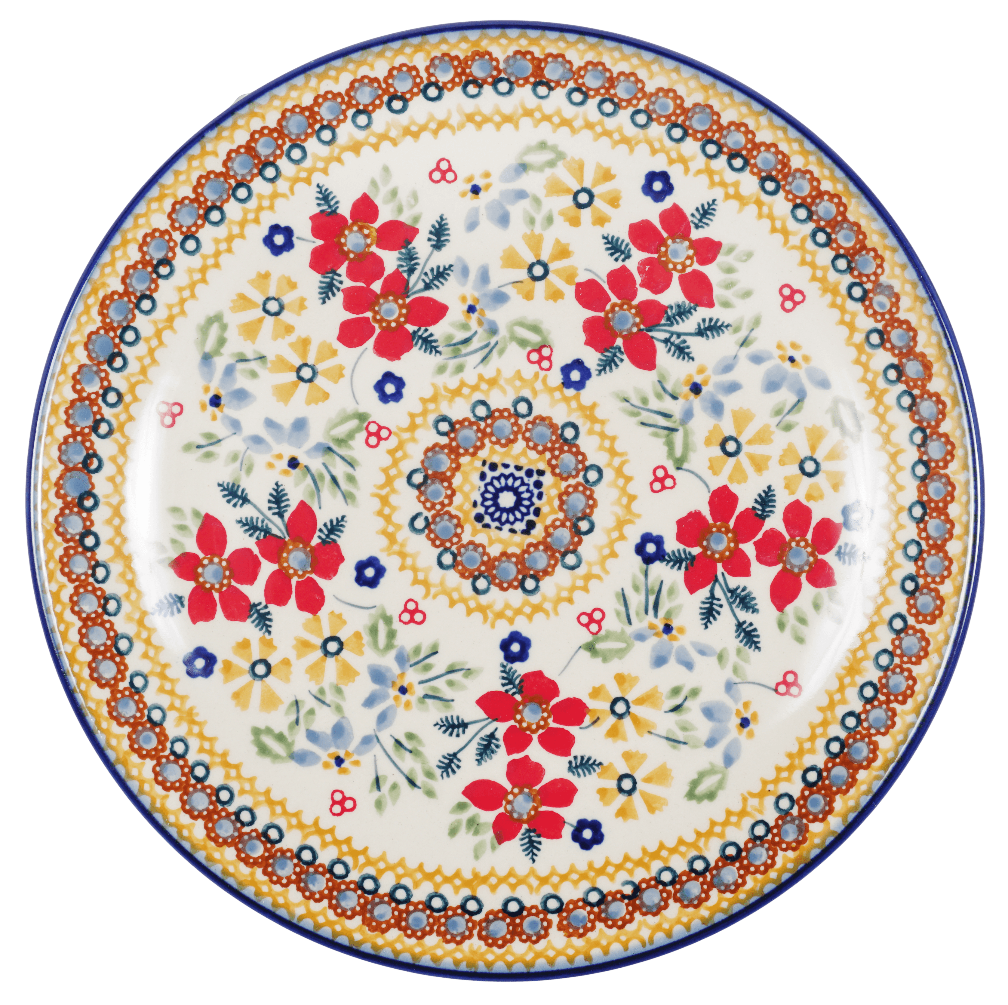 Plate, Round, Salad, 8.5" in "Ruby Duet" by Manufaktura | T134S-DPLC