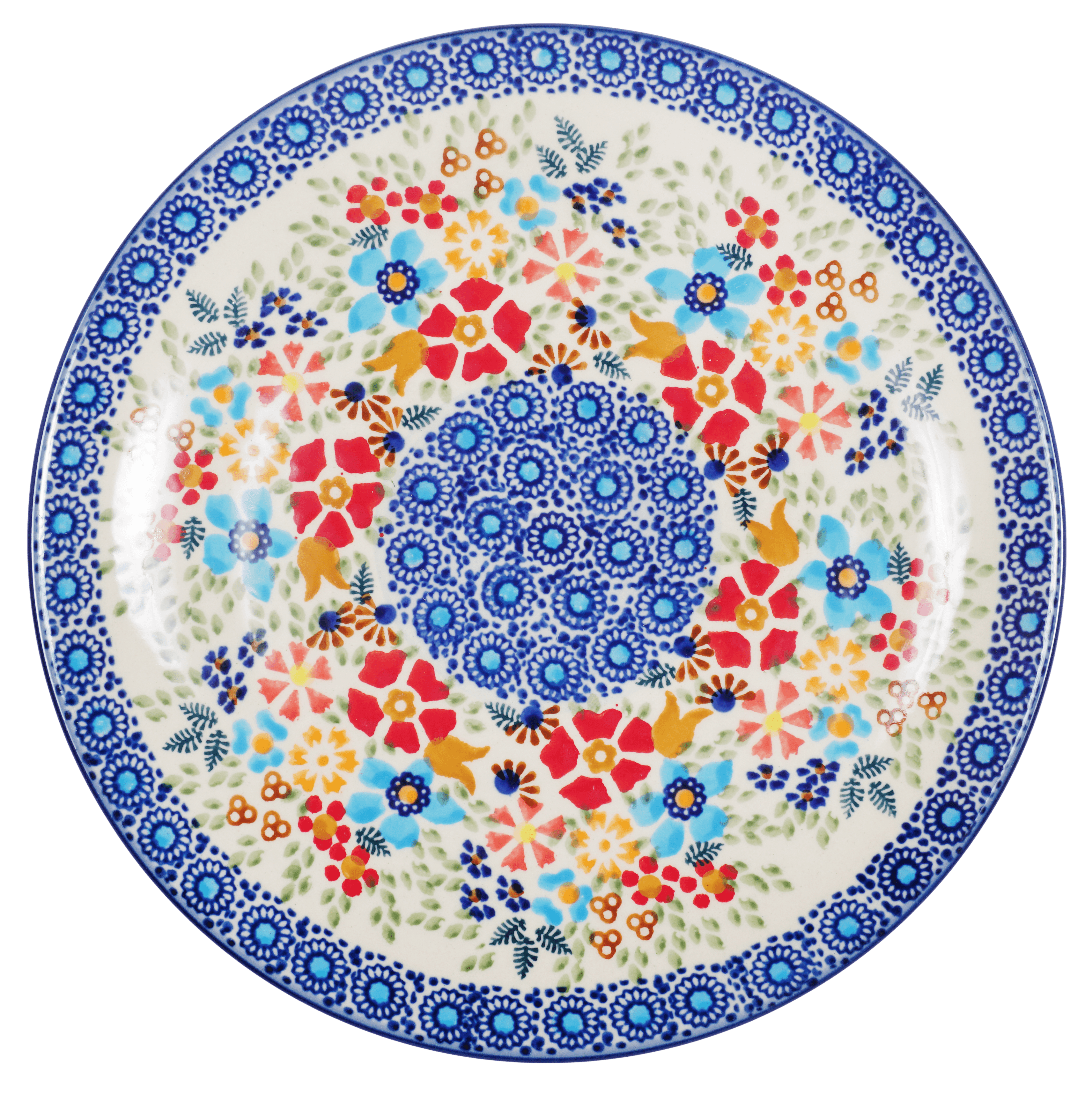 Plate, Round, Salad, 8.5" in "Festive Flowers" by Manufaktura | T134S-IZ16