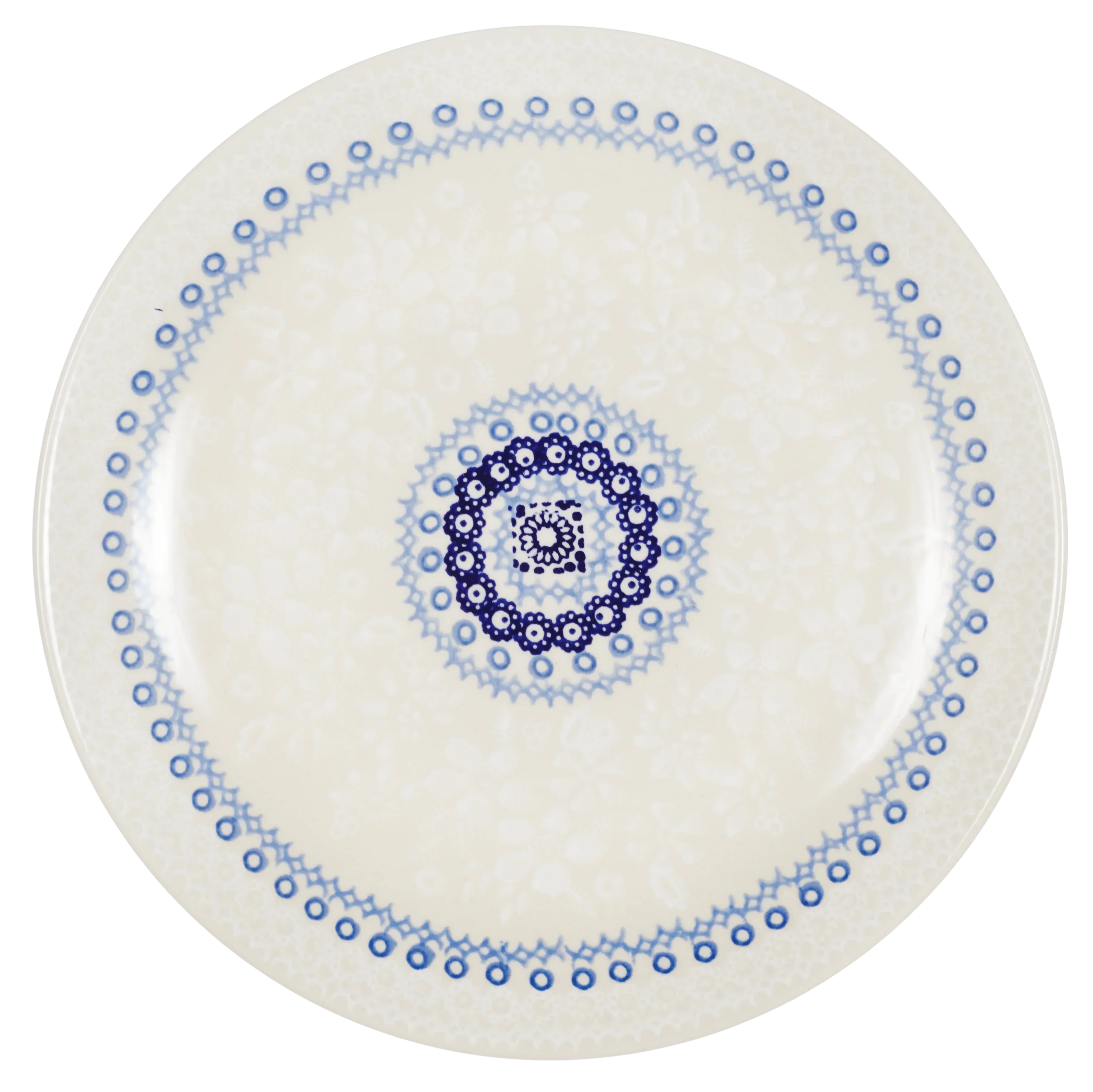 Plate, Round, Salad, 8.5" in "Duet in White" by Manufaktura | T134S-SB06