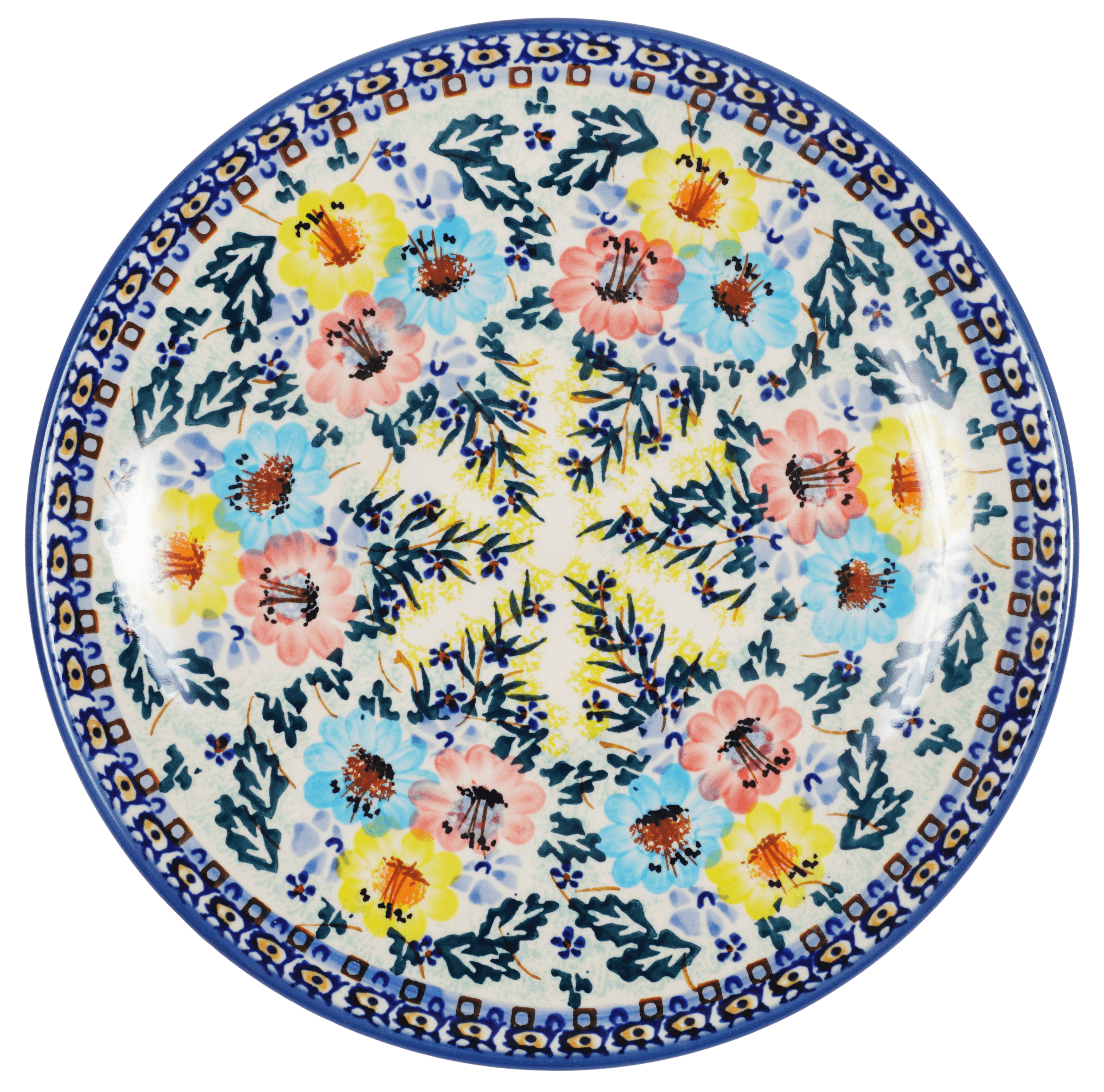 Plate, Round, Salad, 8.5" in "Brilliant Garland" by Manufaktura | T134S-WK79