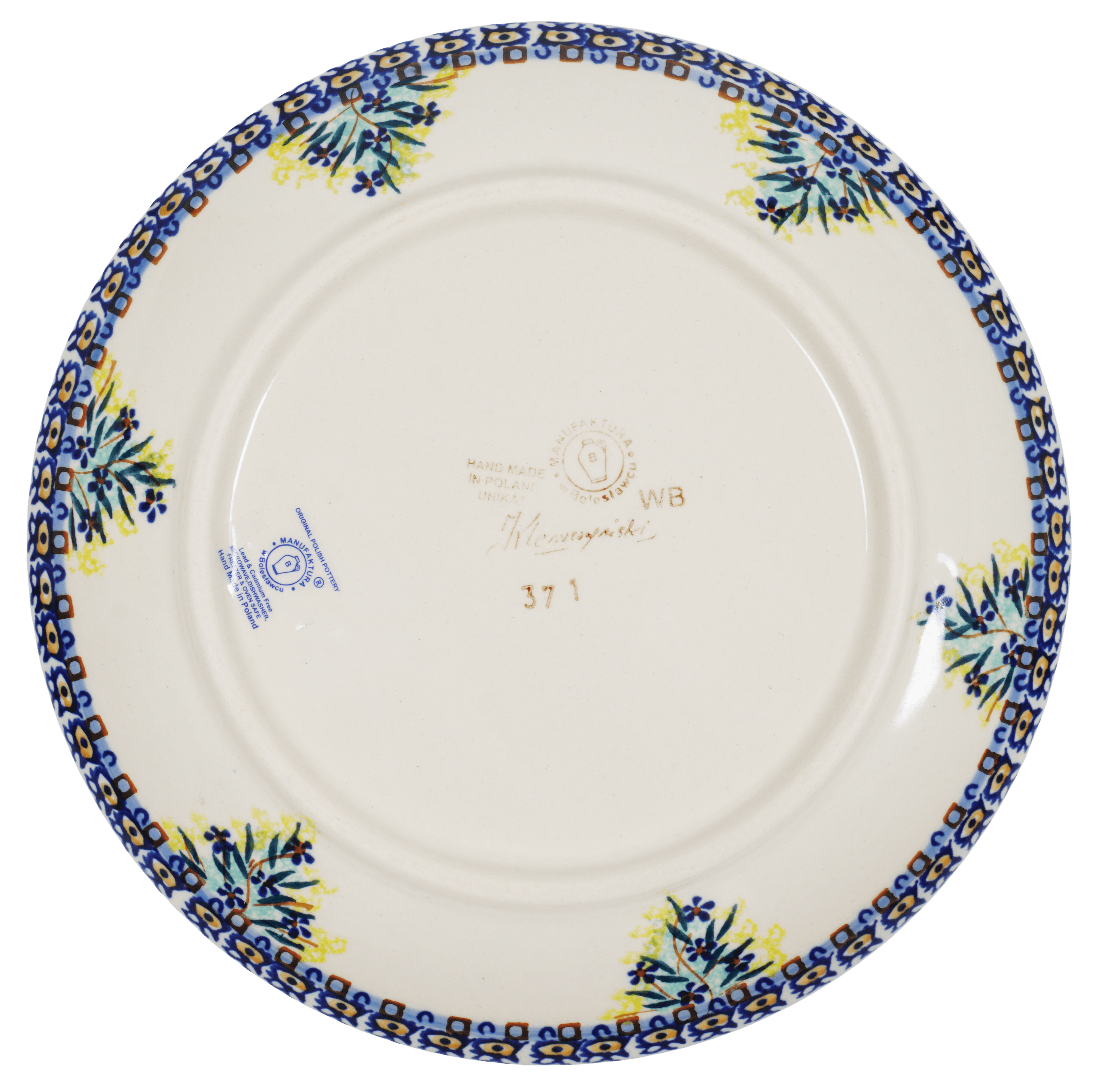 Plate, Round, Salad, 8.5" in "Brilliant Garland" by Manufaktura | T134S-WK79