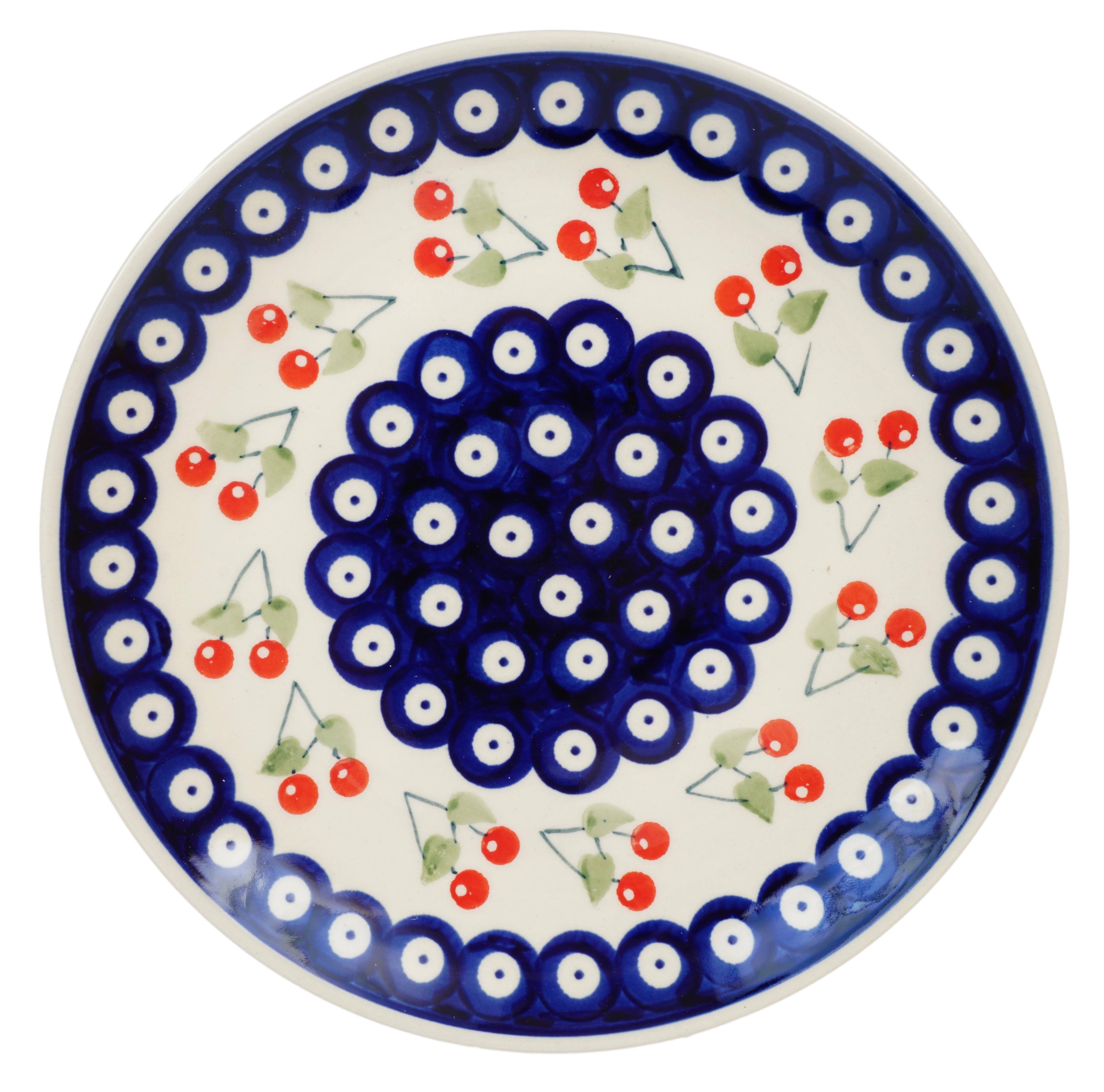 Plate, Round, Salad, 8.5" in "Cherry Dot" by Manufaktura | T134T-70WI