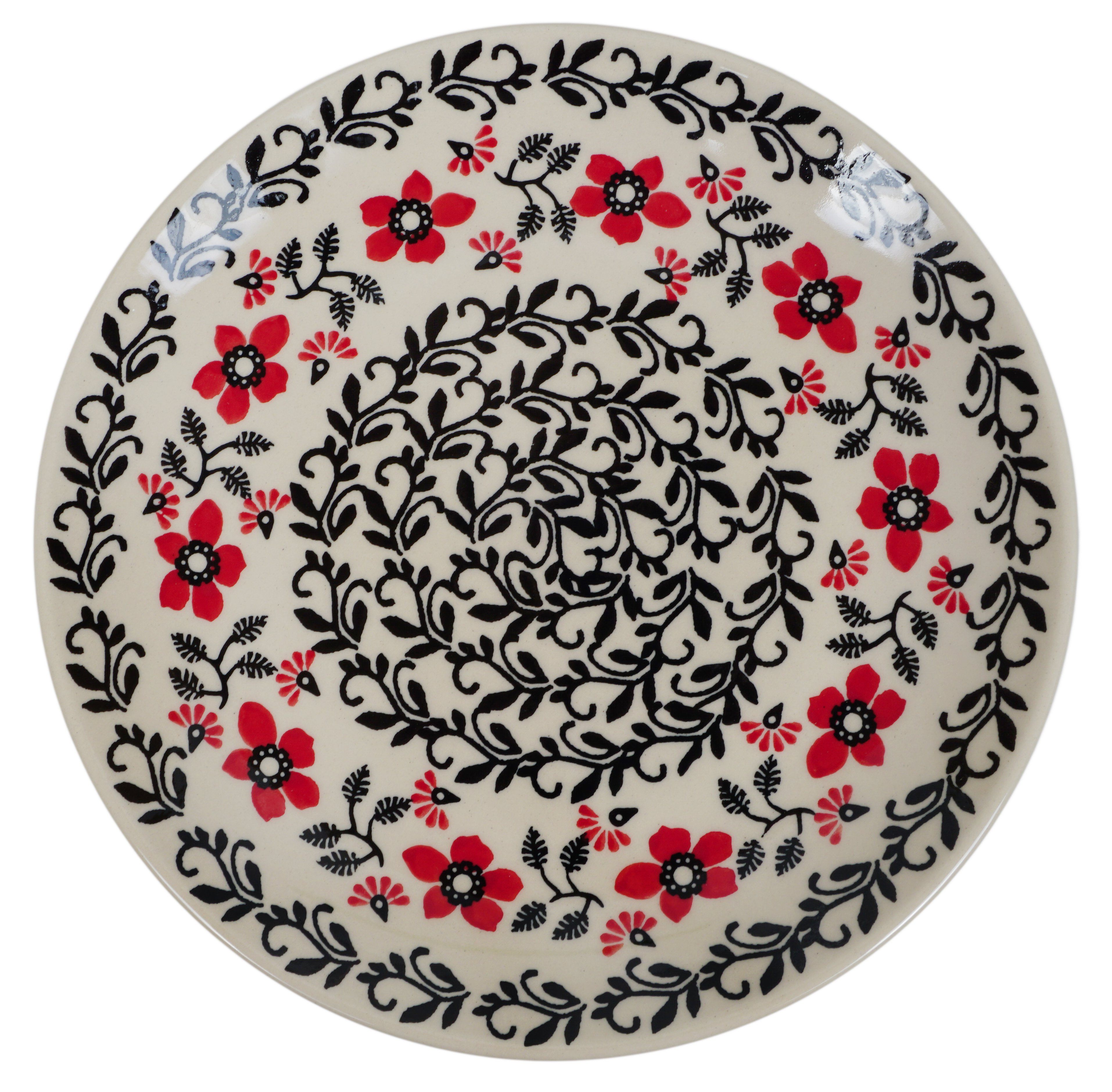 Plate, Round, Salad, 8.5" in "Scarlet Garden" by Manufaktura | T134T-KK01