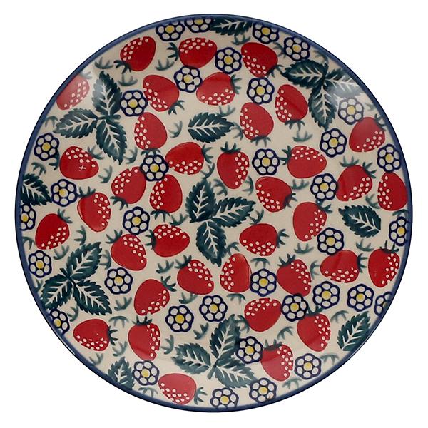 Plate, Round, Salad, 8.5" in "Strawberry Fields" by Manufaktura | T134U-AS59