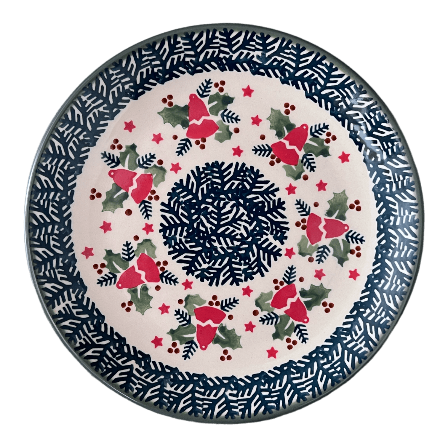 Plate, Round, Salad, 8.5" in "Evergreen Bells" by Manufaktura | T134U-PZDG