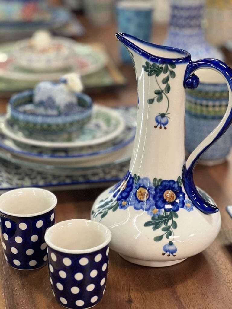Pitcher, Lotos, 0.8 Liter, WR (WR7E) in "Dot to Dot" by W.R. Ceramika | WR7E-SM2