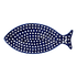 Plate, Fish-Shaped, 14.5" x 6.5", WR (WR13O) in "Dot to Dot" by W.R. Ceramika | WR13O-SM2
