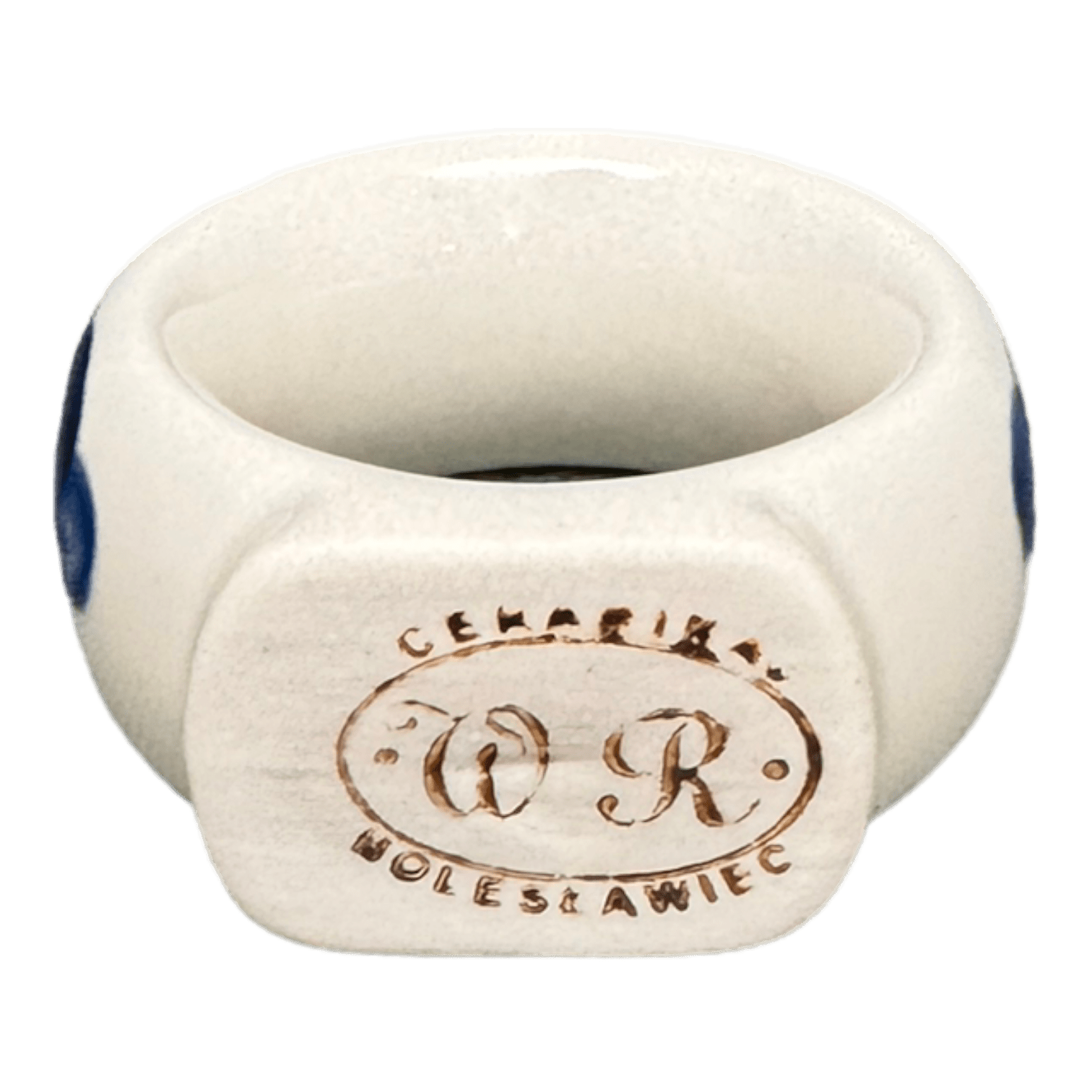 Napkin Ring, 2", WR (WR18B) in "Pansy Storm" by W.R. Ceramika | WR18B-EZ3