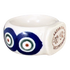 Napkin Ring, 2", WR (WR18B) in "Peacock in Line" by W.R. Ceramika | WR18B-SM1