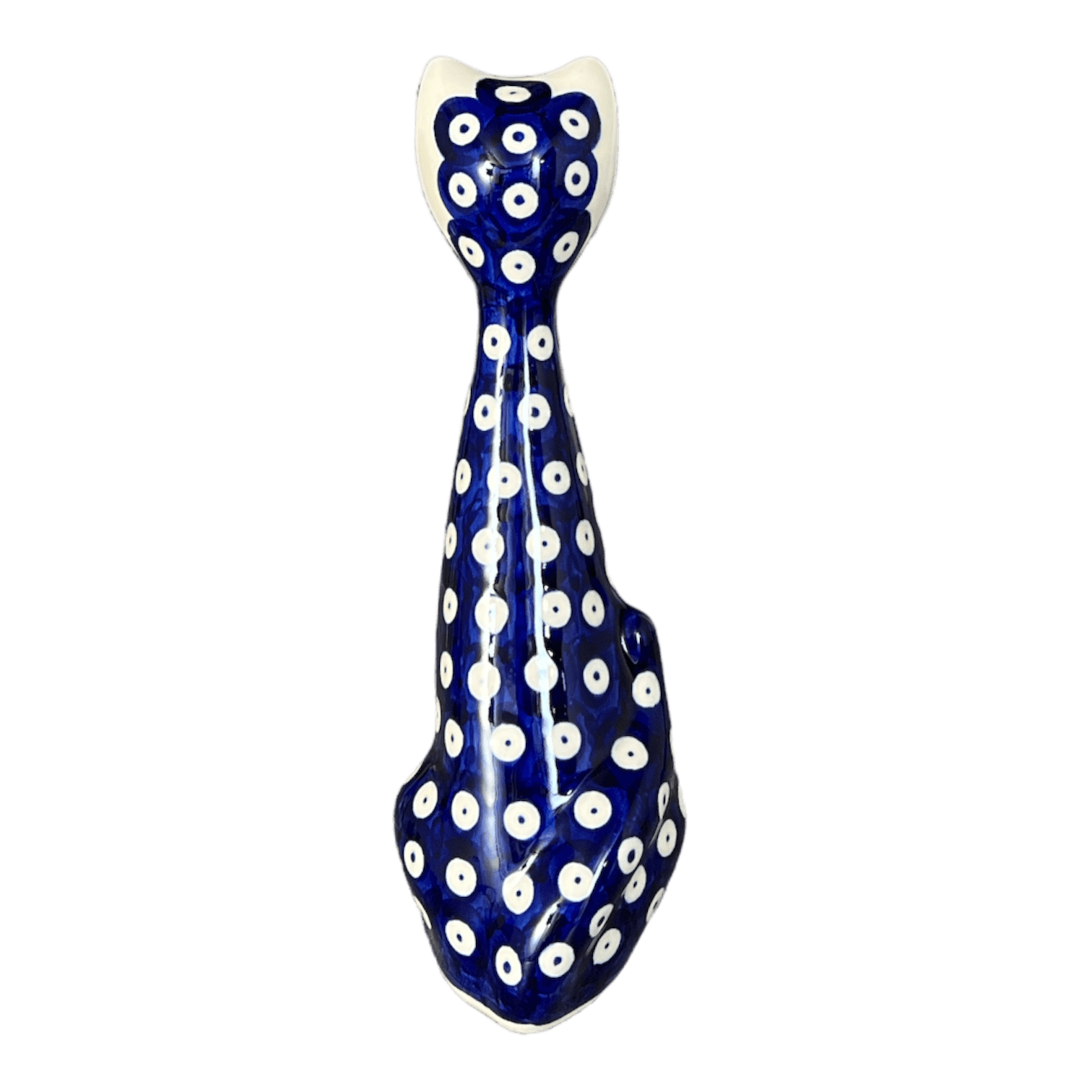 Figurine, Tall Cat, 8", WR (WR40B) in "Dot to Dot" by W.R. Ceramika | WR40B-SM2