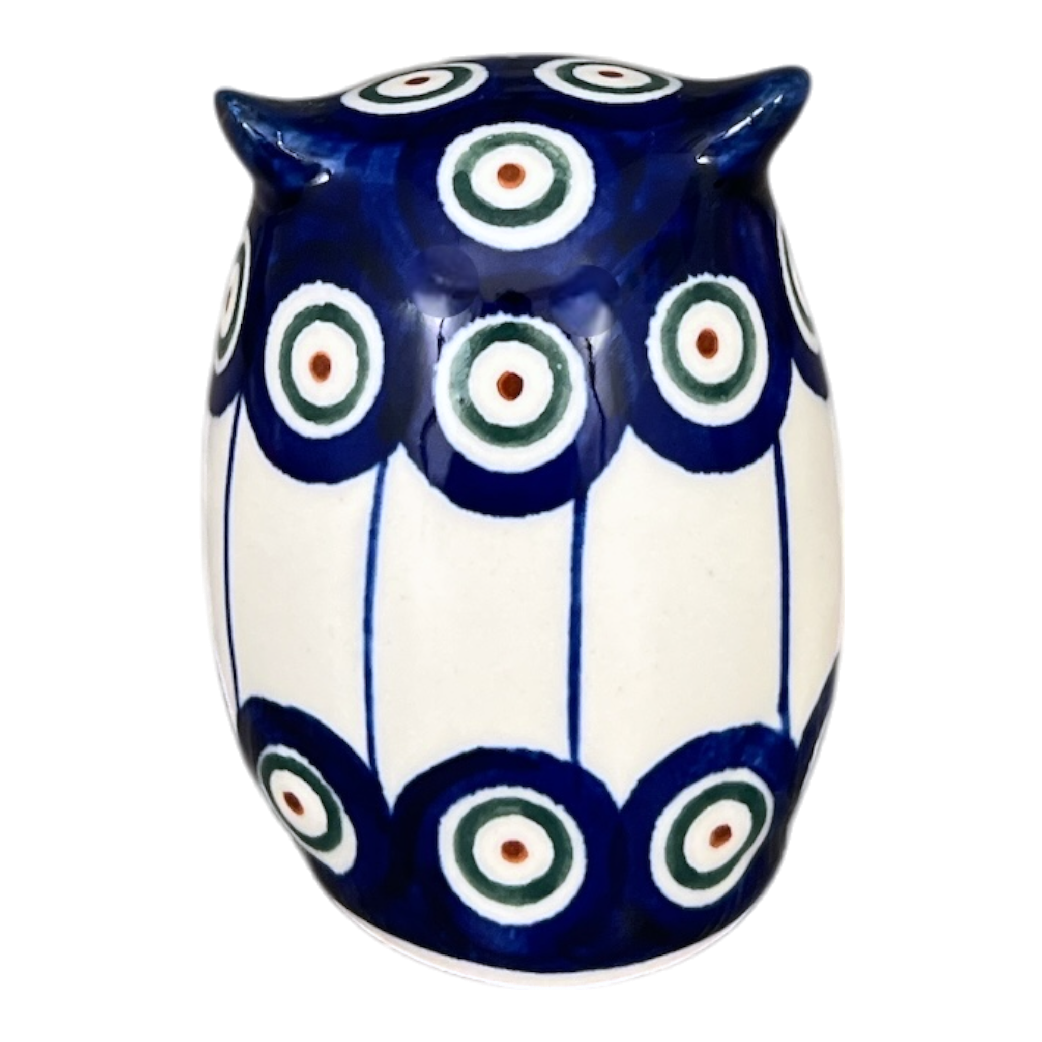 Figurine, Owl, 3" Small, WR (WR40J) in "Peacock in Line" by W.R. Ceramika | WR40J-SM1