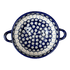 Bowl, Round, Colander/Berry, 7.75", WR (WR62A) in "Peacock in Line" by W.R. Ceramika | WR62A-SM1