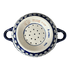 Bowl, Round, Colander/Berry, 7.75", WR (WR62A) in "Peacock in Line" by W.R. Ceramika | WR62A-SM1