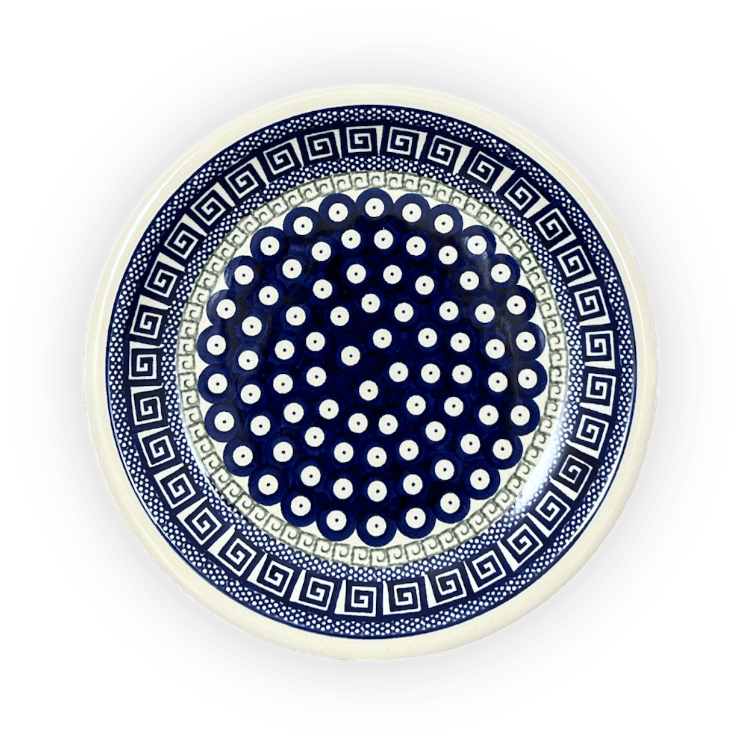 Plate, Round, 9.5" in "Grecian Dot" by Zaklady | Y1001-D923