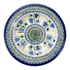Plate, Round, Soup, 9.25" in "Blue Tulips" by Zaklady | Y1419A-ART160