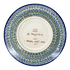 Plate, Round, Soup, 9.25" in "Blue Tulips" by Zaklady | Y1419A-ART160