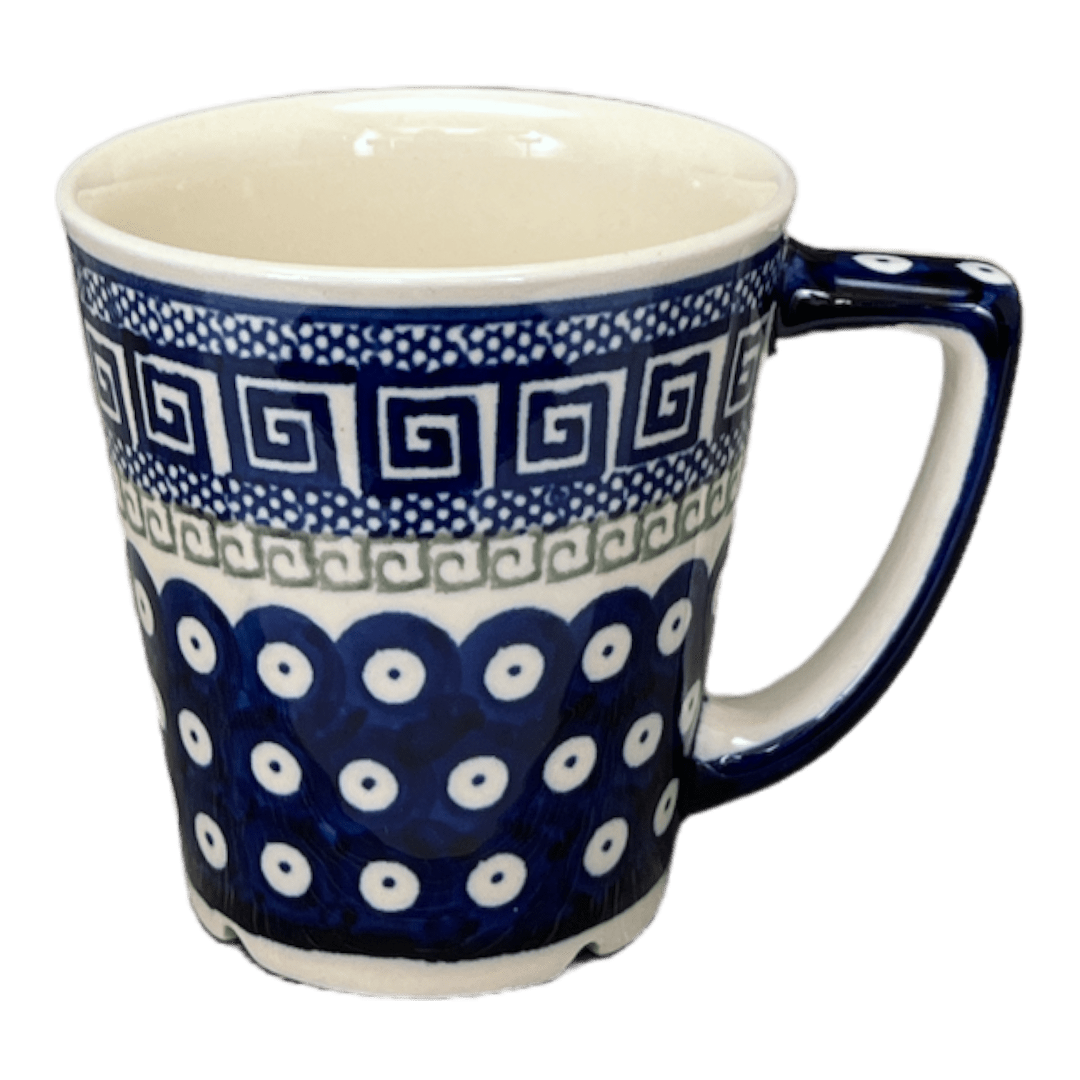 Mug, Tulip, 14 oz in "Grecian Dot" by Zaklady | Y1920-D923