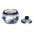 Bowl, Round, Bubble, Sugar Bowl, Small, 3.5" in "Blue Tulips" by Zaklady | Y729-ART160