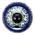Bowl, Round, Bubble, Sugar Bowl, Small, 3.5" in "Blue Tulips" by Zaklady | Y729-ART160