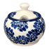 Bowl, Round, Bubble, Sugar Bowl, Small, 3.5" in "Blue Floral Vines" by Zaklady | Y729-D1210A