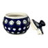 Bowl, Round, Bubble, Sugar Bowl, Small, 3.5" in "Peacock Burst" by Zaklady | Y729-D487