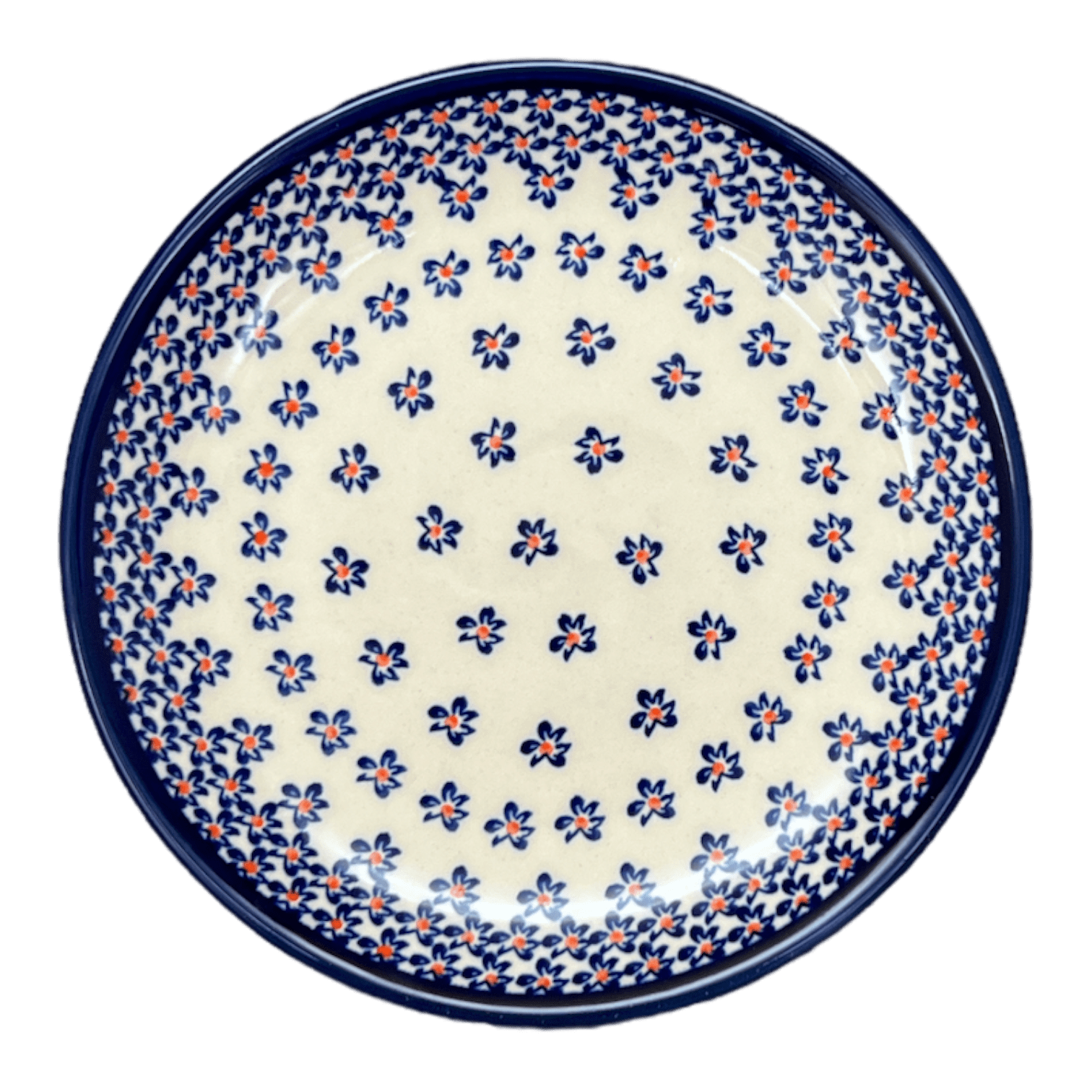 Plate, Round, Dessert, 7.75" in "Falling Blue Daisies" by Zaklady | Y814-A882A