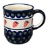 Mug, Traditional Mug, 8 oz in "Strawberry Dot" by Zaklady | Y903-A310A