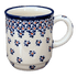 Mug, Traditional Mug, 8 oz in "Falling Blue Daisies" by Zaklady | Y903-A882A