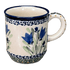 Mug, Traditional Mug, 8 oz in "Blue Tulips" by Zaklady | Y903-ART160