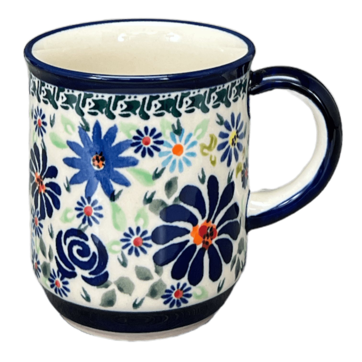 Mug, Traditional Mug, 8 oz in "Floral Explosion" by Zaklady | Y903-DU126