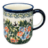 Mug, Traditional Mug, 8 oz in "Floral Swallows" by Zaklady | Y903-DU182