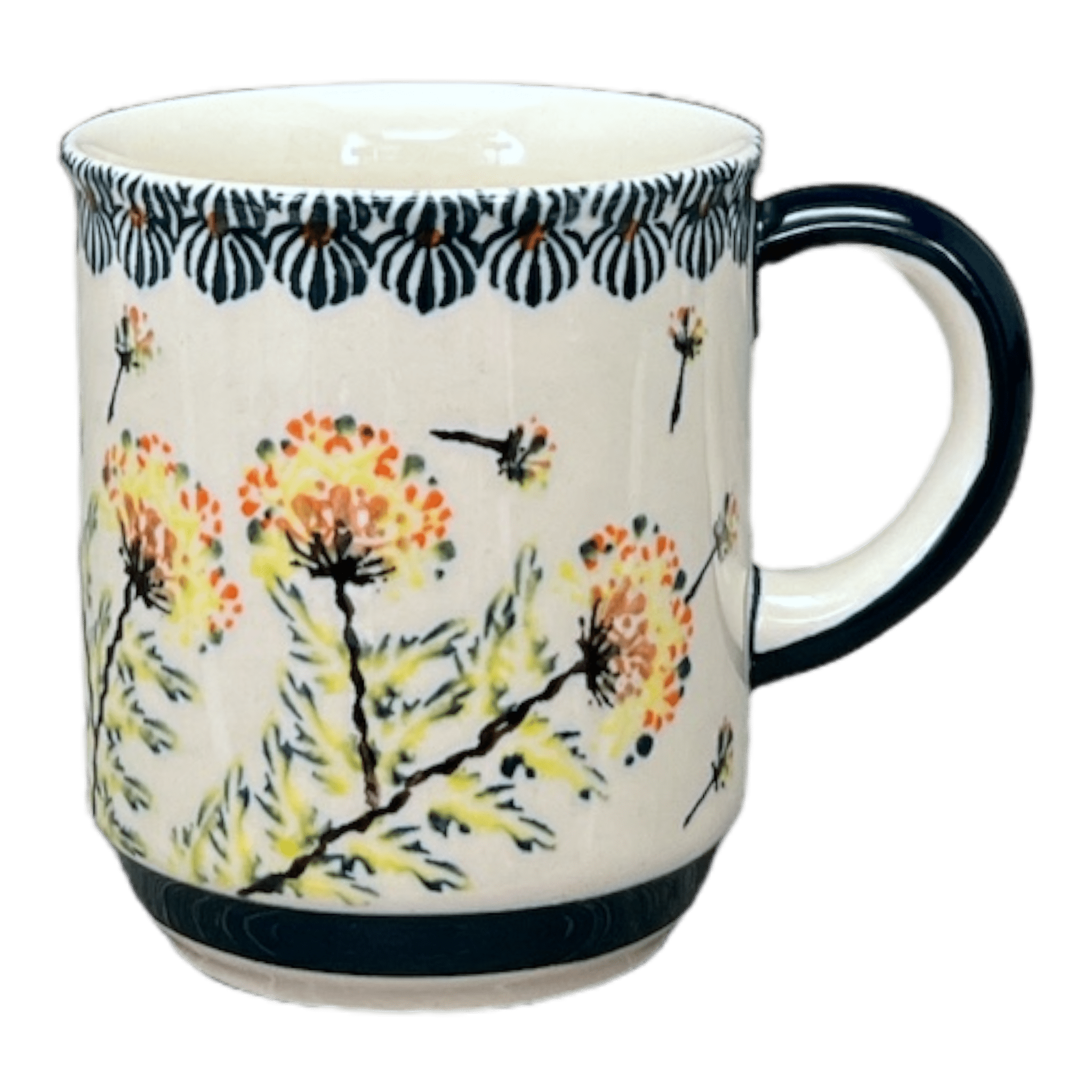 Mug, Traditional Mug, 8 oz in "Dandelions" by Zaklady | Y903-DU201