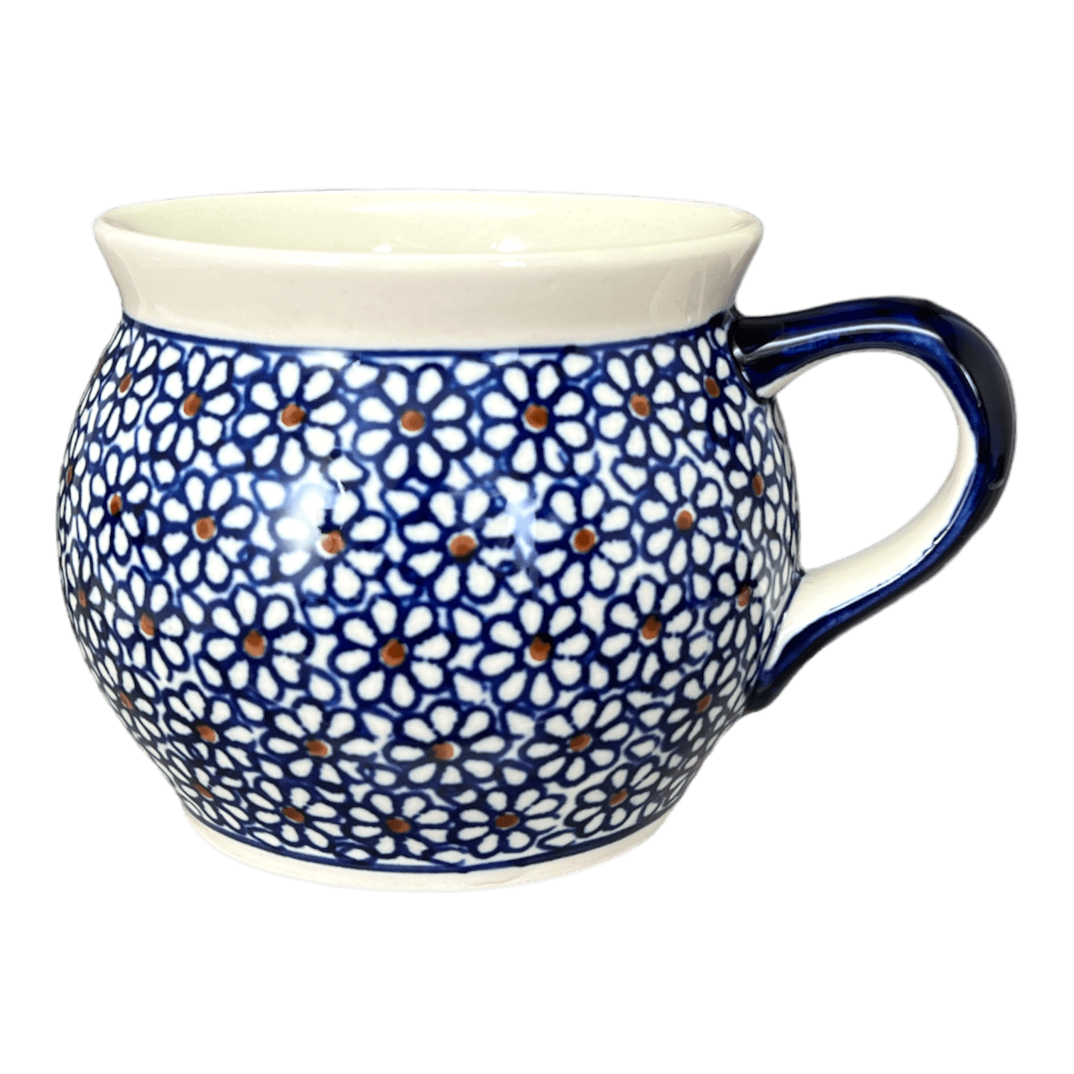 Mug, Belly Mug, 16 oz Large in "Ditsy Daisies" by Zaklady | Y910-D120