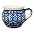 Mug, Belly, 10 oz in "Mosaic Blues" by Zaklady | Y911-D910