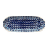 Serving Dish, Oval, 11" x 4.5" in "Mosaic Blues" by Zaklady | Y928A-D910