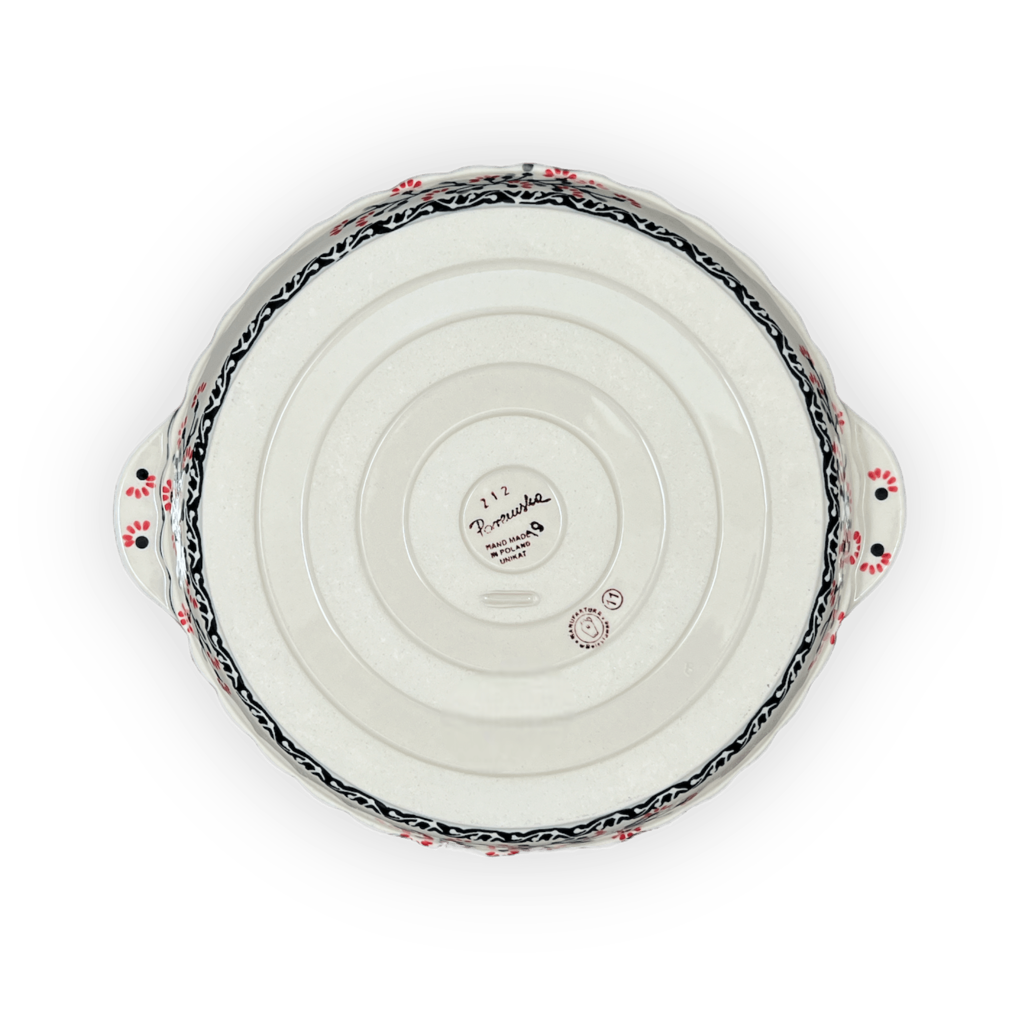 Baker, Round, Pie Plate, Handles, 9.75" in "Cherry Blossoms" by Manufaktura | Z148S-DPGJ