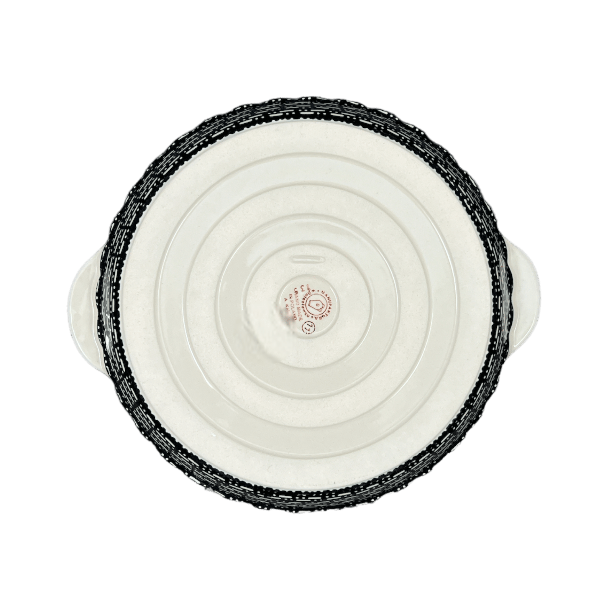 Baker, Round, Pie Plate, Handles, 9.75" in "Metro" by Manufaktura | Z148T-WCZM