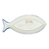 Plate, Fish-Shaped, 14.5" x 6.5", WR (WR13O) in "Lavender Fields" by W.R. Ceramika | WR13O-BW4