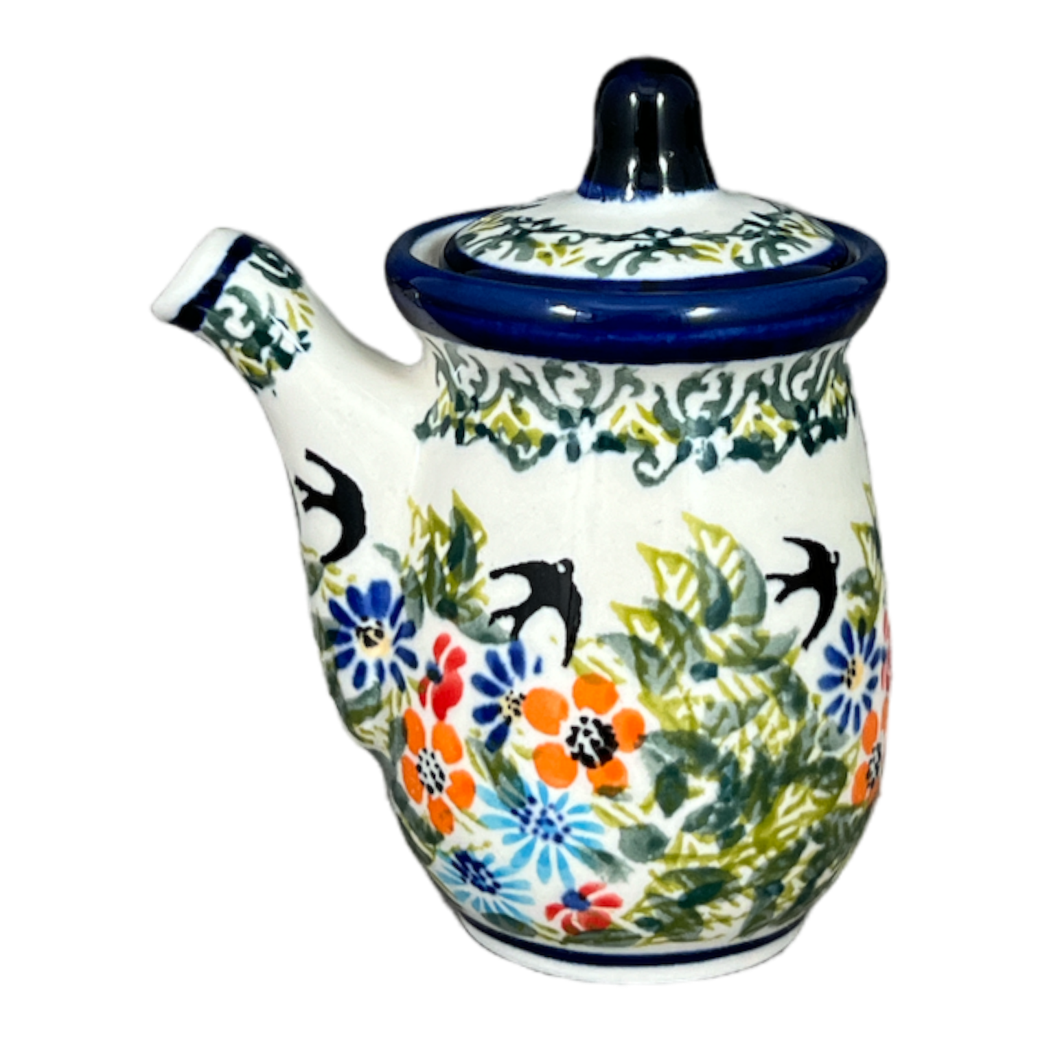 Pitcher, Soy Sauce, 5 oz in "Floral Swallows" by Zaklady | Y1947-DU182