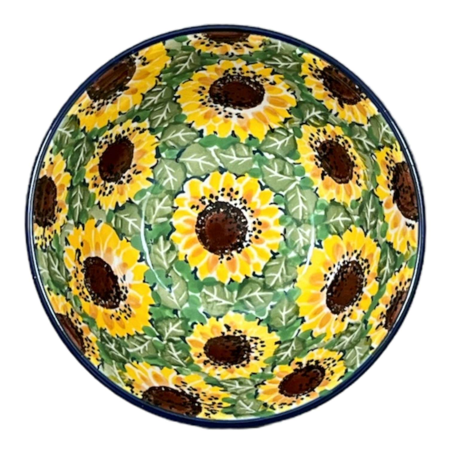 Bowl, Round, Kitchen, 5.5" in "Sunflower Field" by Ceramika Artystyczna | A059-U4737