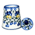 Bowl, Round, Opus, Sugar Bowl, 5.5", WR (WR9D) in "Pansy Wreath" by W.R. Ceramika | WR9D-EZ2