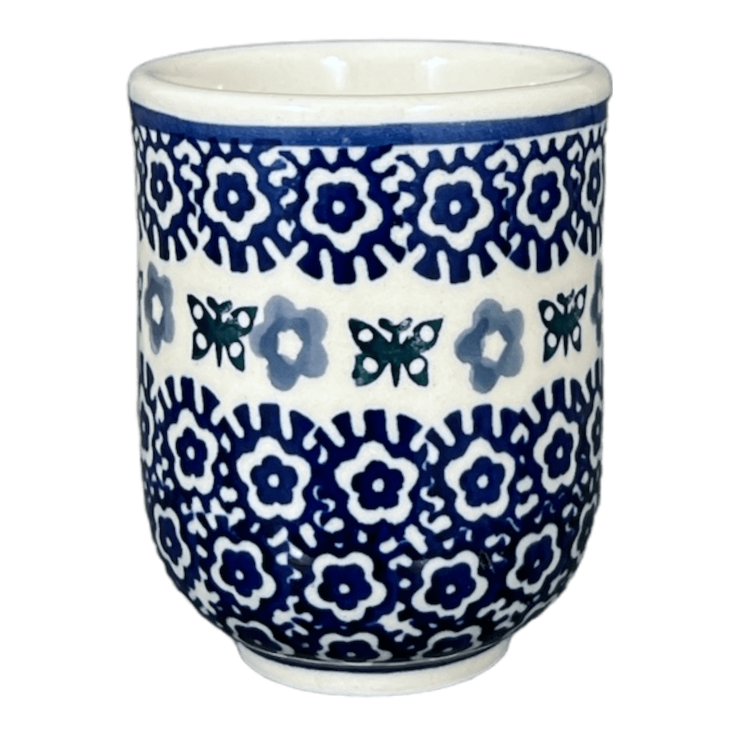 Drinkware, Wine Cup, 6 oz in "Butterfly Border" by Manufaktura | K111T-P249