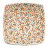Bowl, Square, Nut, Medium, 7.75" in "Peach Blossoms" by Manufaktura | M113S-AS46