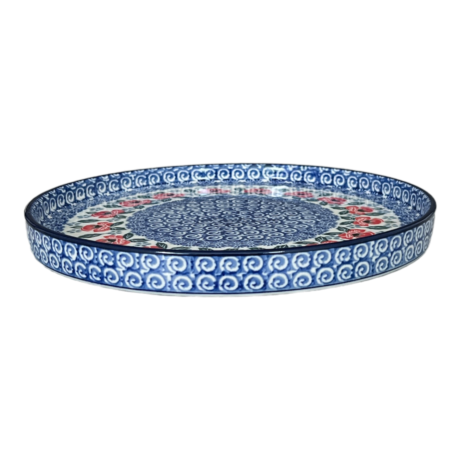 Tray, Round, 10" in "Rosie's Garden" by Ceramika Artystyczna | AE93-1490X