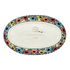 Oval Dish, 8.5" x 13.75", WR (WR13E) in "Bold Rainbow" by W.R. Ceramika | WR13E-WR55