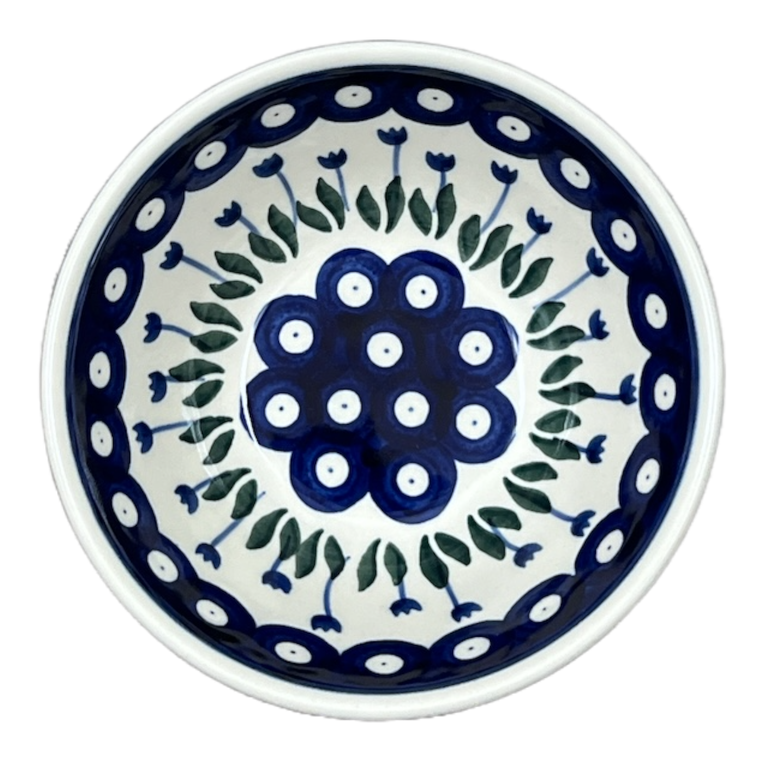 Bowl, Round, Kitchen, 5.5" in "Tulip Dot" by Ceramika Artystyczna | A059-377Z