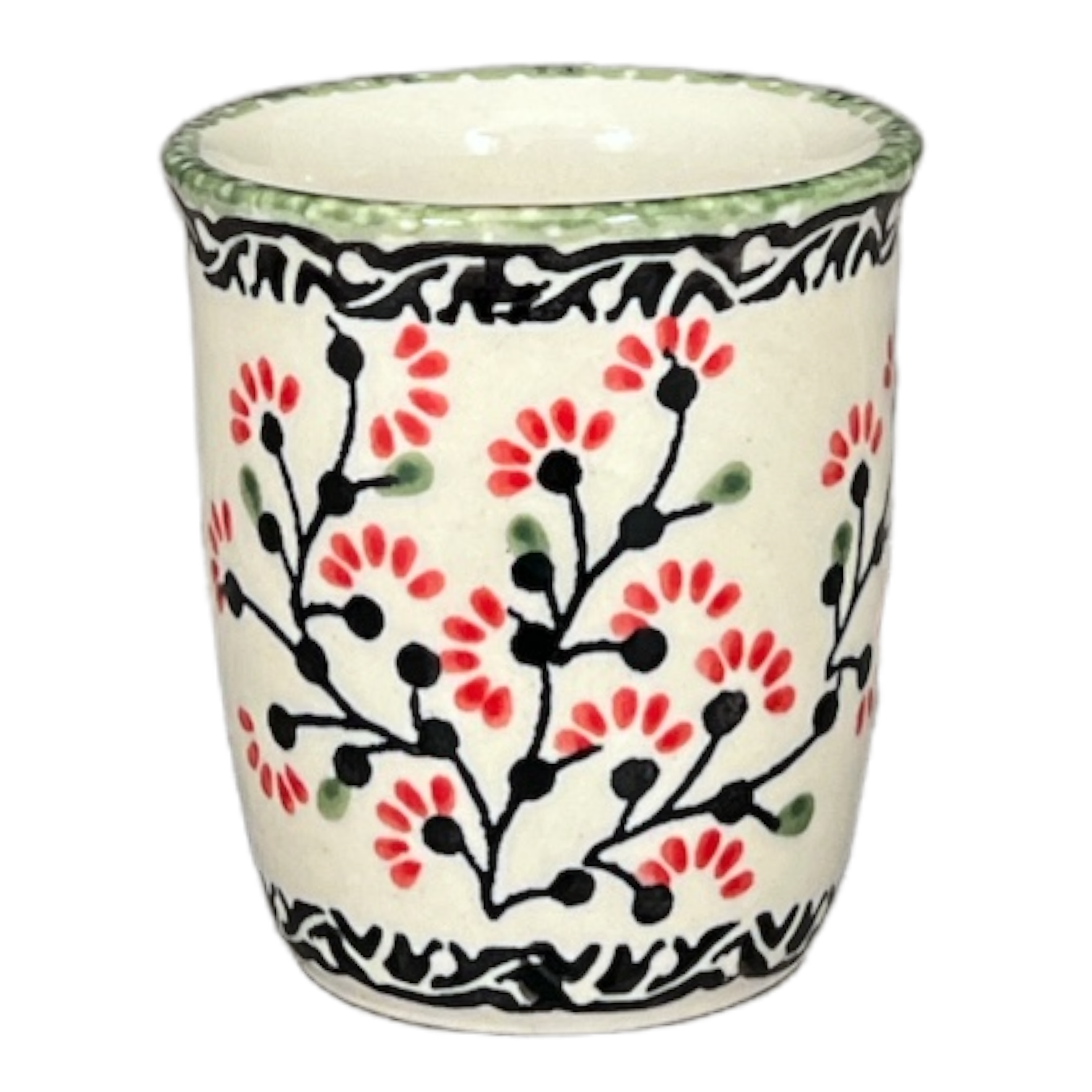 Cup, Wine Cup, 4 oz in "Cherry Blossoms" by Manufaktura | K100S-DPGJ