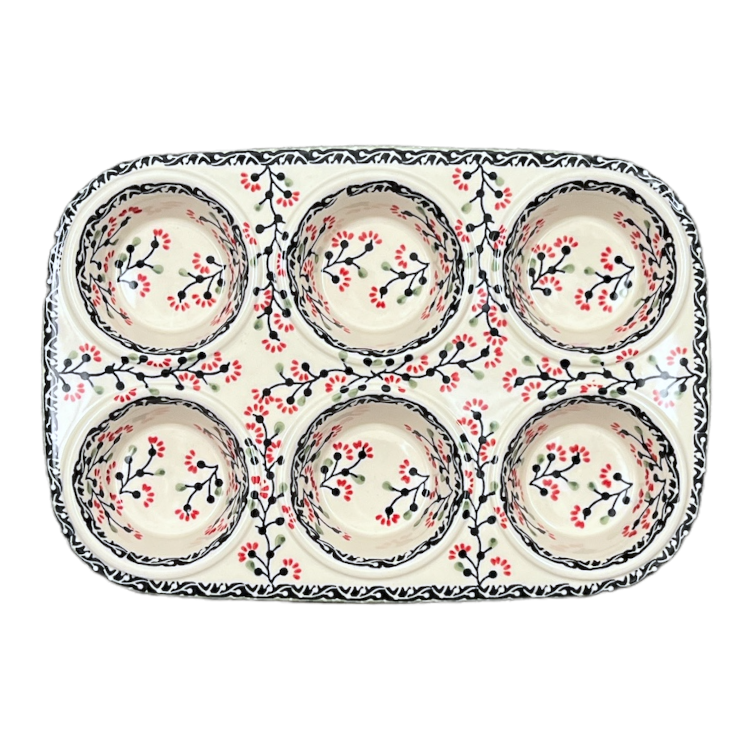 Muffin Pan, 8.5" x 12.5" in "Cherry Blossoms" by Manufaktura | F093S-DPGJ