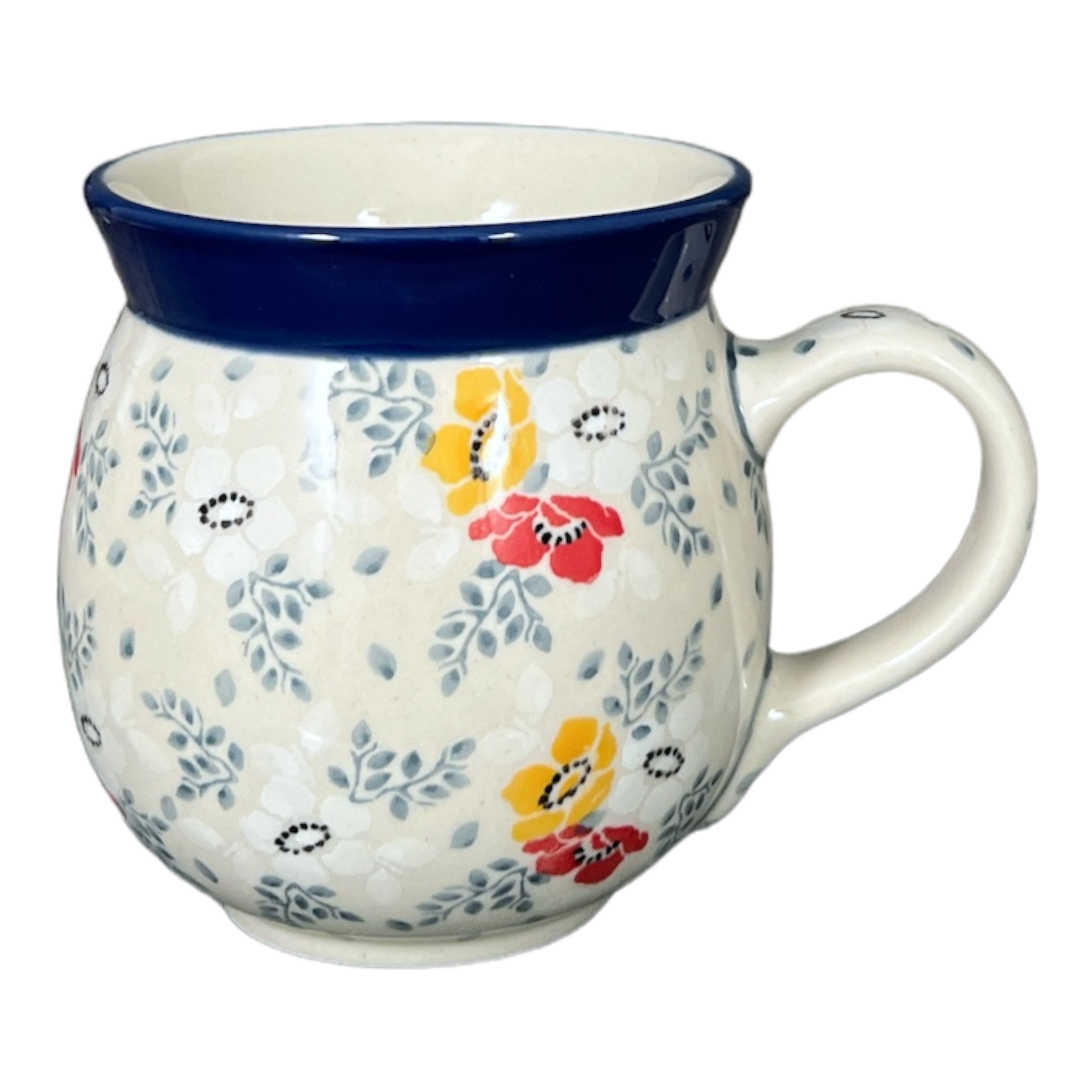 Mug, Belly Mug, 16 oz in "Soft Bouquet" by Ceramika Artystyczna | A073-2378X